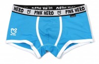 Мужские трусы Pink Hero голубые с белой окантовкой PH1201-4: 