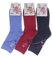 Носки женские хлопковые Бойю777: Носки женские хлопковые, Первый сорт В продаже 12 пар в упаковке микс цветов