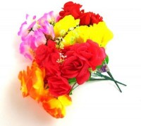 Букет цветов 7 бутонов 35 см.: Цвет: http://www.cena-optom.ru/product/27777/
