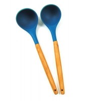 Половник силиконовый с деревянной ручкой Синий 30 см.1 шт.: Цвет: http://www.cena-optom.ru/product/29818/

