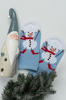 Детские носки стандарт Сугроб 1 пара: Цвет: https://www.natali-trikotazh.ru/product/detskie-noski-standart-sugrob
Новогодние детские носки. На основной части носка яркой изображение снеговика.