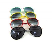 Очки солнцезащитные с металлическими дужками 1 шт.: Цвет: http://www.cena-optom.ru/product/28291/
