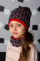 Детская комплект шапка и шарф для девочки: Цвет: https://www.natali-trikotazh.ru/product/detskaya-komplekt-shapka-i-sharf-dlya-devochki-9f722d
Ткань: футер 2-х нитка
Комплект для девочек: шапка + шарф-снуд в стильной расцветке.