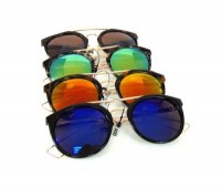 Очки солнцезащитные с металлическими дужками 1 шт.: Цвет: http://www.cena-optom.ru/product/28155/
