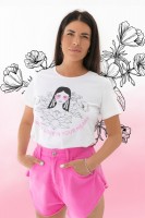Женская футболка Розовые очки: Цвет: https://www.natali-trikotazh.ru/product/futbolka-rozovye-ochki-2
Женская футболка с модным принтом. Отличное качество, стильный дизайн, современный крой.