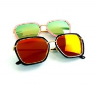 Очки солнцезащитные с металлической оправой и дужками 1 шт.: Цвет: http://www.cena-optom.ru/product/28129/
