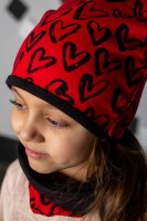 Детская комплект шапка и шарф для девочки: Цвет: https://www.natali-trikotazh.ru/product/komplekt-serdtsa-krasnyy-shapkasnud-detskiy
СОСТАВ: футер 2-х нитка
Комплект для девочек: шапка + шарф-снуд детской в стильной расцветке.