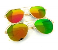 Очки солнцезащитные с металлической оправой и дужками 1 шт.: Цвет: http://www.cena-optom.ru/product/28095/
