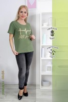 Женская футболка 35628: Цвет: https://www.natali-trikotazh.ru/product/futbolka-35628-2
Футболка с короткими рукавами на спущенном плече и круглым вырезом горловины.