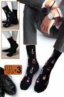 Носки высокие мужские Сомелье: Цвет: https://www.natali-trikotazh.ru/product/noski-vysokie-muzhskie-somelie
Оригинальный набор мужских носков. В упаковке 3 пары в пакете