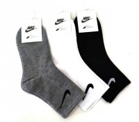 Носки детские Найк 80% хлопок р.8-12 лет /10 пар в упаковке / 1 пара: 
