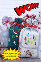 Набор мешочков для подарков 32552 (3 шт): Цвет: https://www.natali-trikotazh.ru/product/nabor-meshochkov-dlya-podarkov-32552-3-sht
СОСТАВ: рогожка
Бренд: Натали
Добавьте оригинальности своим новогодним подаркам - упакуйте их в яркие праздничные мешочки. Плотная ткань, шнурок-завязка придадут солидности любому, даже символическому, подарку. В наборе 3 мешочка из рогожки, размер 37*23см. Цвета в ассортименте