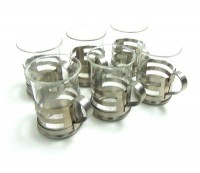 Набор стаканов в металлическом корпусе 150 мл.6 шт.: Цвет: http://www.cena-optom.ru/product/30941/
