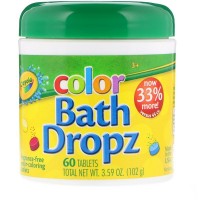 Цветные таблетки для ванны: https://ru.iherb.com/pr/Crayola-Color-Bath-Dropz-60-Tablets/82469