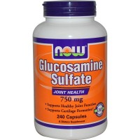 Глюкозамин сульфат: http://ru.iherb.com/Now-Foods-Glucosamine-Sulfate-750-mg-240-Capsules/617