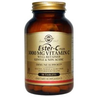 Витамин С: https://ru.iherb.com/pr/Solgar-Ester-C-Plus-1000-mg-Vitamin-C-90-Tablets/64301
Ester-C Plus — продукт, разработанный Solgar, обеспечивает запатентованным, рН-нейтральным (не кислотообразующим) витамином С, который не вреден для желудка. Метаболиты витамина С в Ester-C положительно влияют на сохранение витамина С в клетках, обеспечивая дополнительные преимущества. Применяется специальный процесс для формирования уникального метаболитного комплекса аскорбата кальция. Это комплекс полезен антиоксидантами, поддерживает иммунную систему, включает природные биофлавоноиды, ягод ацеролы и порошок плодов шиповника.