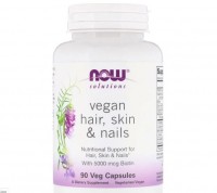 Веганский комплекс для волос, кожи и ногтей: https://ru.iherb.com/pr/Now-Foods-Solutions-Vegan-Hair-Skin-Nails-90-Veg-Capsules/86316#reviews