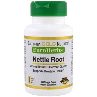 Крапива: https://ru.iherb.com/pr/California-Gold-Nutrition-Nettle-Root-Extract-EuroHerbs-250-mg-60-Veggie-Caps/72081
EuroHerbs™ — это уникальная линейка травяных средств премиум-качества, которые закупаются и обрабатываются у двух ведущих европейских производителей трав мира. На каждом травяном продукте указана страна происхождения и страна переработки.
Корень крапивы может способствовать поддержанию здоровья простаты и мочевой системы у мужчин.