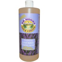 Кастильское мыло с лавандой: http://ru.iherb.com/Dr-Woods-Shea-Vision-Soothing-Lavender-Castile-Soap-32-fl-oz-946-ml/9071

Успокаивающее кастильское мыло от Dr.Woods с лавандой и органическим маслом ши сочетает природные целебные свойства оливкового масла и масла Ши с ароматерапевтическими качествами лаванды. Оливковое масло в нашем кастильском мыле удерживает влагу в коже, образуя дышащий слой, который предотвращает потерю этой влаги. А витамин Е очищает и придает коже естественную мягкость. Масло ши является ультра увлажнителем, который способствует процессу регенерации сухой кожи.
Ароматические свойства лаванды были известны на протяжении веков. Мы объединили наше мыло с эфирным маслом лаванды, так как это помогает регенерации кожи и успокаивает нервную систему. Это освежающий способ начать свой день или расслабиться в конце долгого напряженного дня.
Используйте это роскошное, пенообразующее жидкое мыло для мягкого очищения всего Вашего тела, лица и даж волос. Также идеально подходит для стирки.